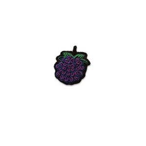 Macon et Lesquoy (new in box) hand embroidered brooch - black berry
